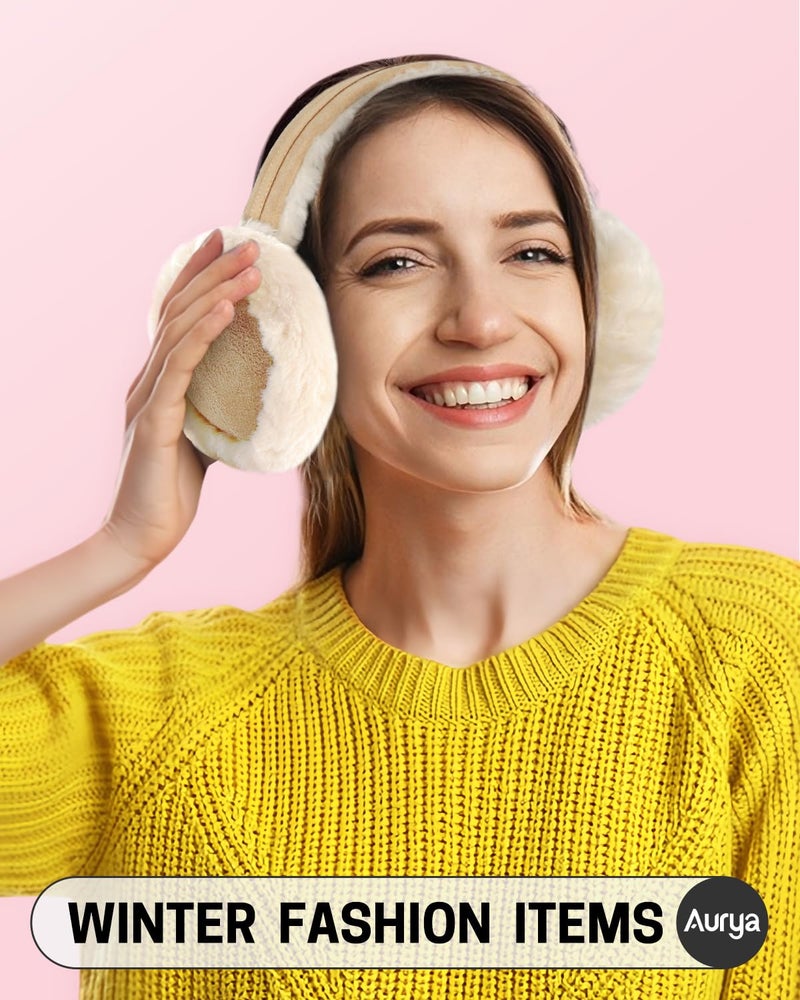 Aurya Ear Warmers In 5 Colors - Classic Unisex Earwarmer Outdoor Earmuffs For Sports&Personal Care by Aurya - Image 2